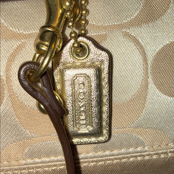 Coach Signature Beige Wristlet Clutch - Picture 3 of 9